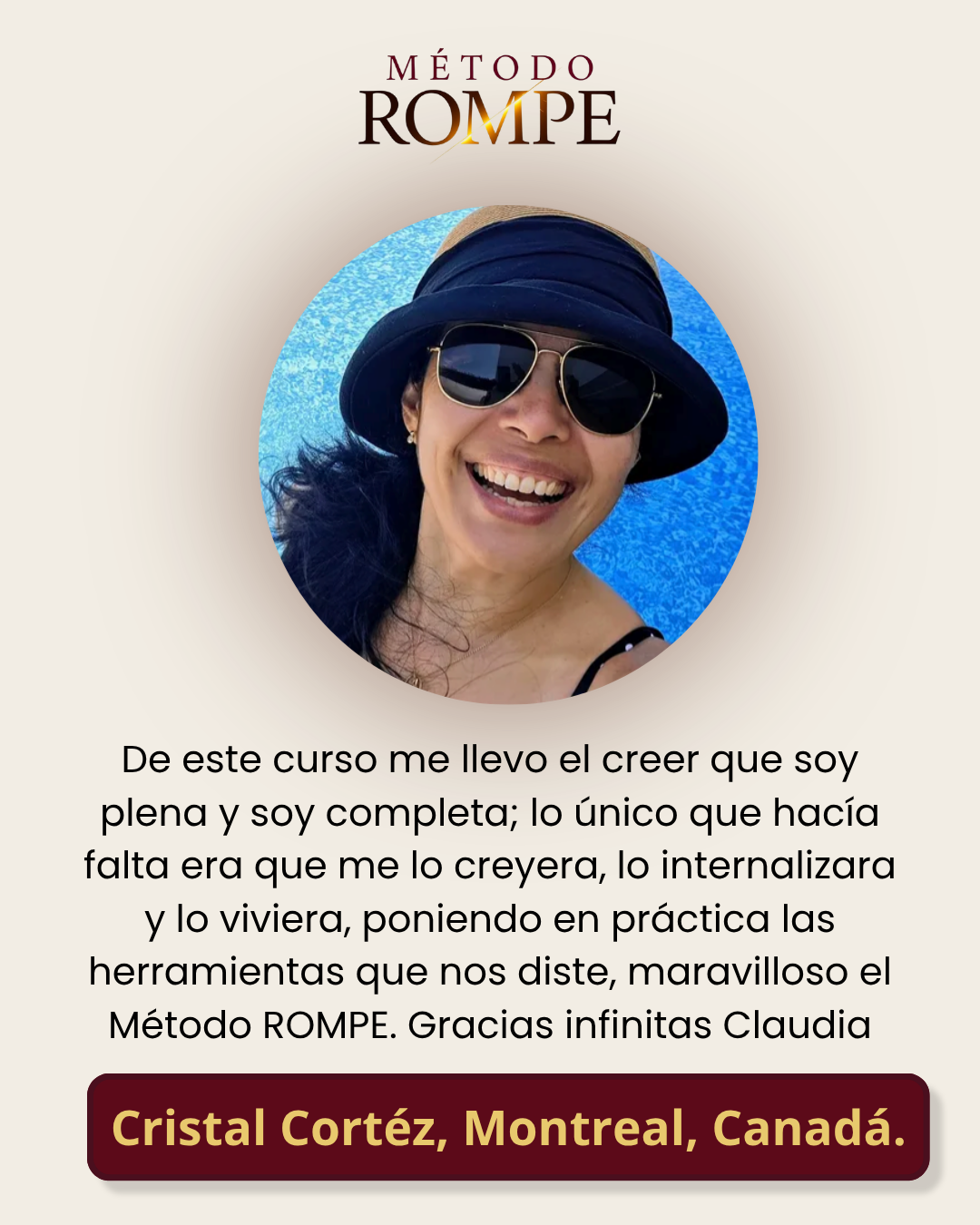 Testimonio Cristal