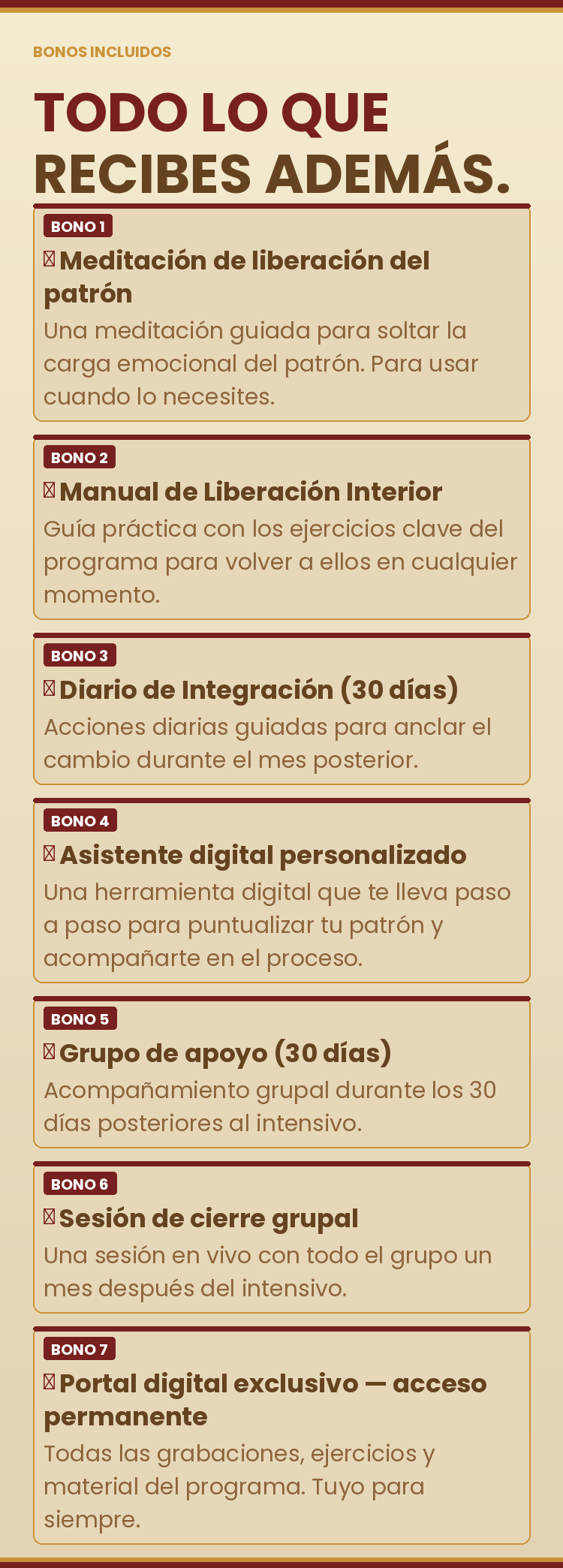 Bonos del Programa